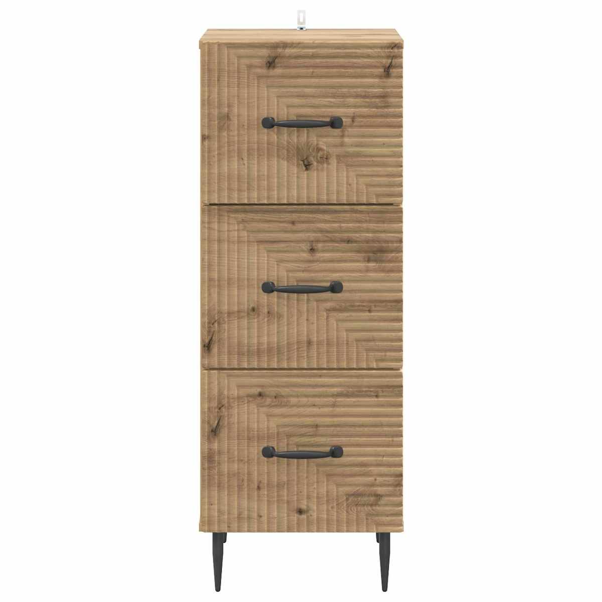 Skuffeskab 33 x 34,5 x 89,5 cm Konstrueret træ - Billede 6