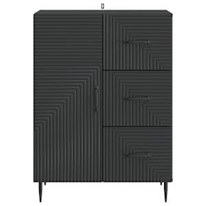Servírovací skříň Černá 66 x 34,5 x 89,5 cm Kompozitní dřevo - obrázek 4