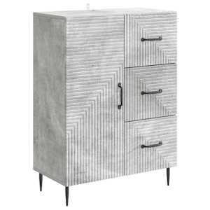 Servírovací skříň se zásuvkou Betonově šedá 66 x 34,5 x 89,5 cm - obrázek 2