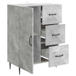Servírovací skříň se zásuvkou Betonově šedá 66 x 34,5 x 89,5 cm - obrázek 5