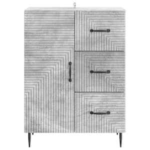 Servírovací skříň se zásuvkou Betonově šedá 66 x 34,5 x 89,5 cm - obrázek 6