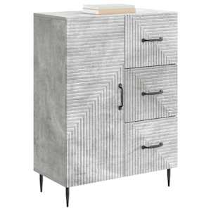Servírovací skříň se zásuvkou Betonově šedá 66 x 34,5 x 89,5 cm - obrázek 3