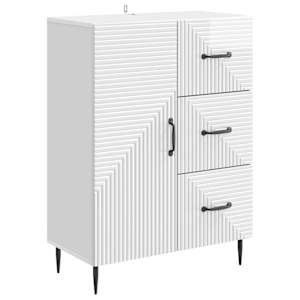 Servírovací skříň Bílá s vysokým leskem 66 x 34,5 x 89,5 cm - obrázek 2