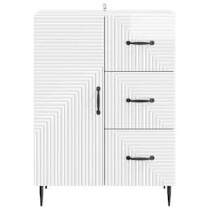 Servírovací skříň Bílá s vysokým leskem 66 x 34,5 x 89,5 cm - obrázek 6