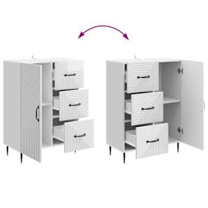 Servírovací skříň Bílá s vysokým leskem 66 x 34,5 x 89,5 cm - obrázek 10