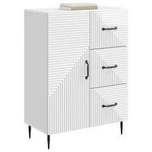 Servírovací skříň Bílá s vysokým leskem 66 x 34,5 x 89,5 cm - obrázek 3