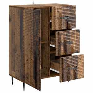 Servírovací skříň se zásuvkou Staré dřevo 66 x 34,5 x 89,5 cm - obrázek 5
