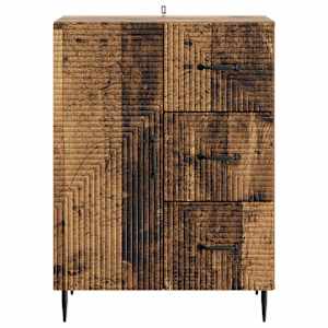 Servírovací skříň se zásuvkou Staré dřevo 66 x 34,5 x 89,5 cm - obrázek 6