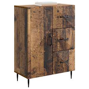 Servírovací skříň se zásuvkou Staré dřevo 66 x 34,5 x 89,5 cm - obrázek 3