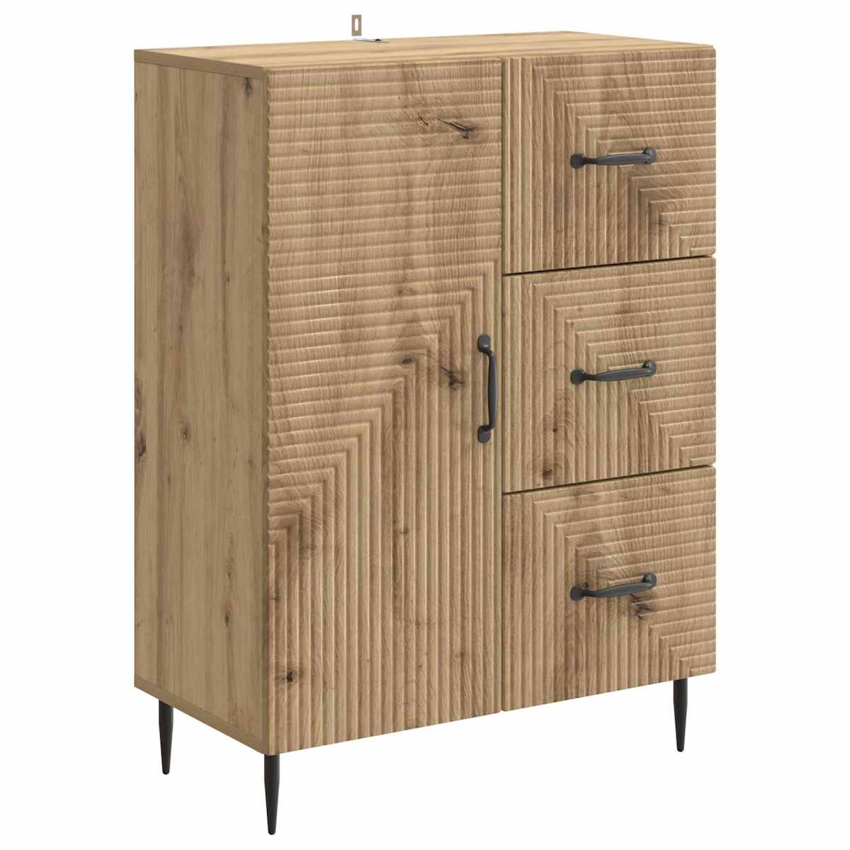Sideboard 66 x 34,5 x 89,5 cm Konstrueret træ - Billede 2