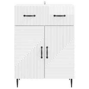 Servírovací skříň Bílá s vysokým leskem 66 x 34,5 x 89,5 cm - obrázek 6