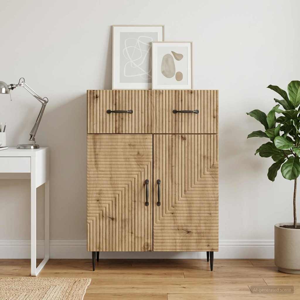 Kõide sahtliga Artisan tamm 66 x 34,5 x 89,5 cm Tehispuit