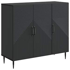 Servírovací skříň Černá 89 x 34,5 x 80 cm Kompozitní dřevo - obrázek 1