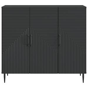 Servírovací skříň Černá 89 x 34,5 x 80 cm Kompozitní dřevo - obrázek 4