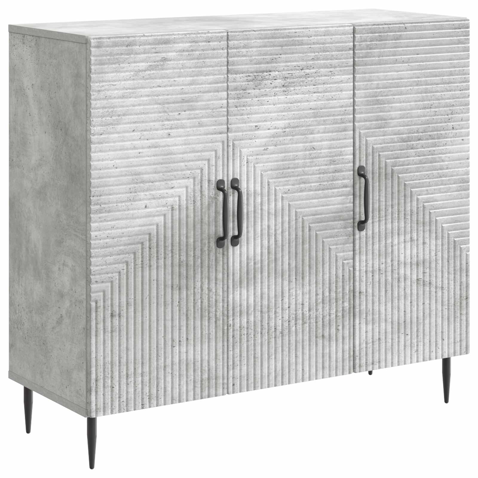 vidaXL Bufet Gri Beton 89 x 34,5 x 80 cm Lemn prelucrat