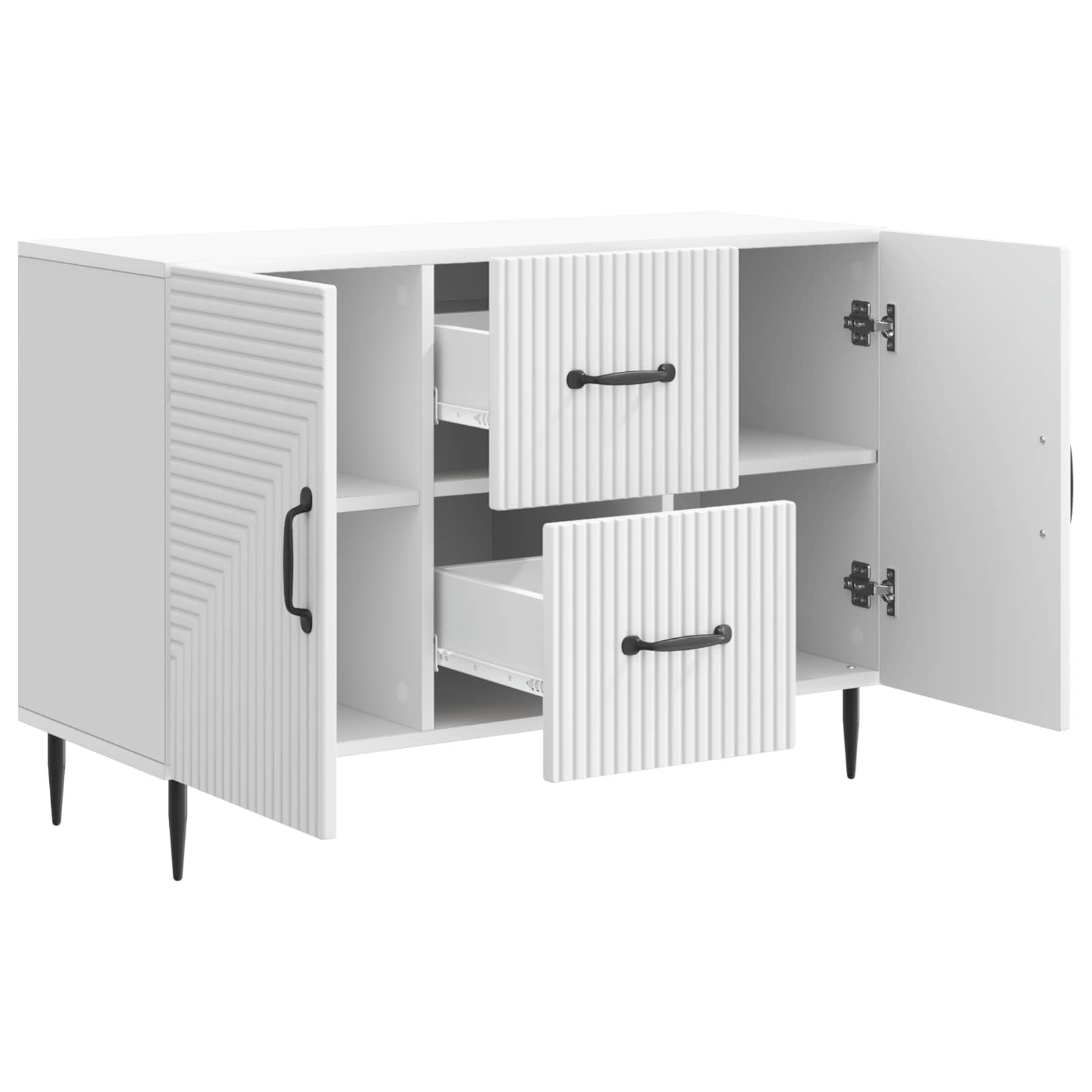 Sideboard Weiß 89 x 34,5 x 60 cm Holzwerkstoff – Ansicht 5