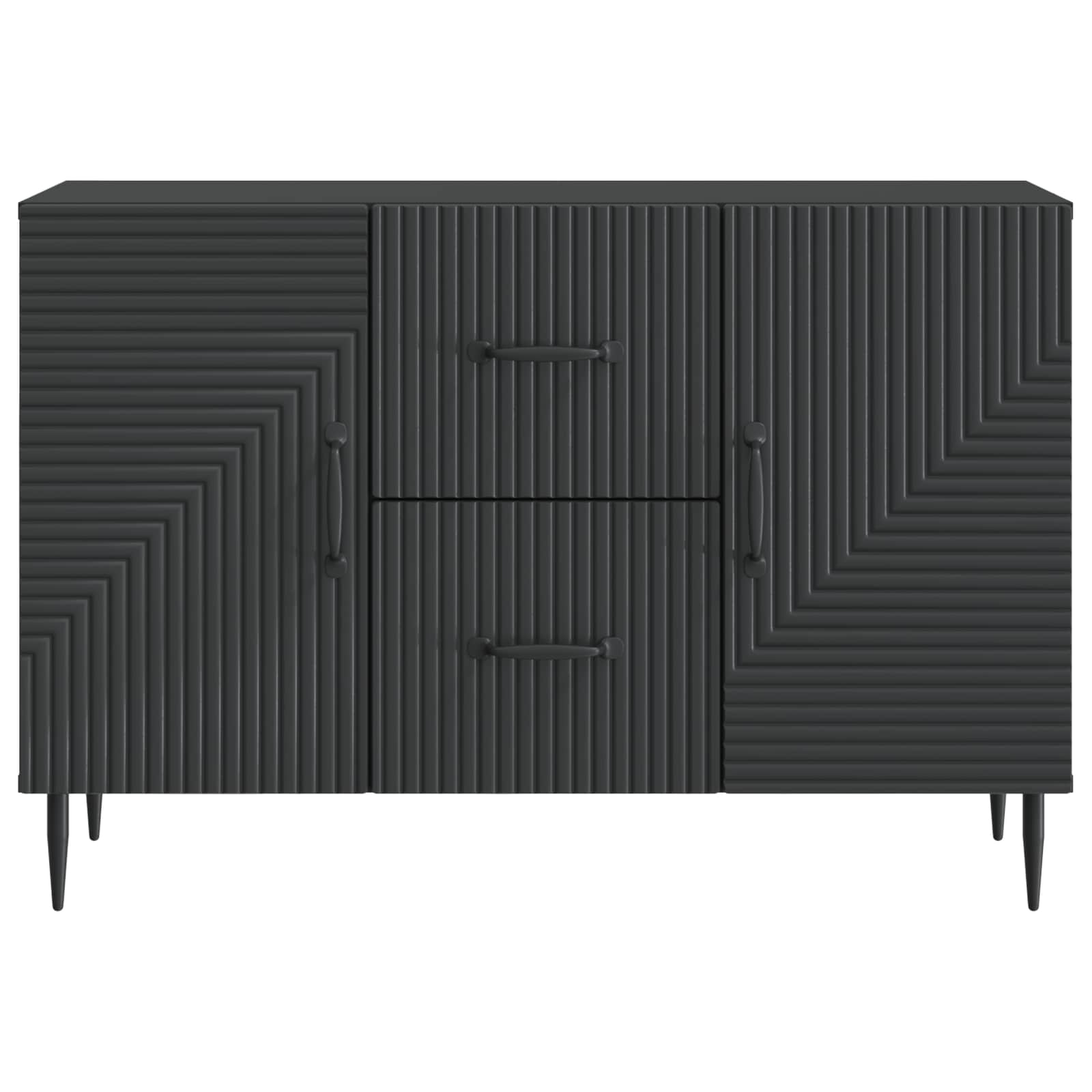 Servírovací skříň Černá 89 x 34,5 x 60 cm Kompozitní dřevo - obrázek 4
