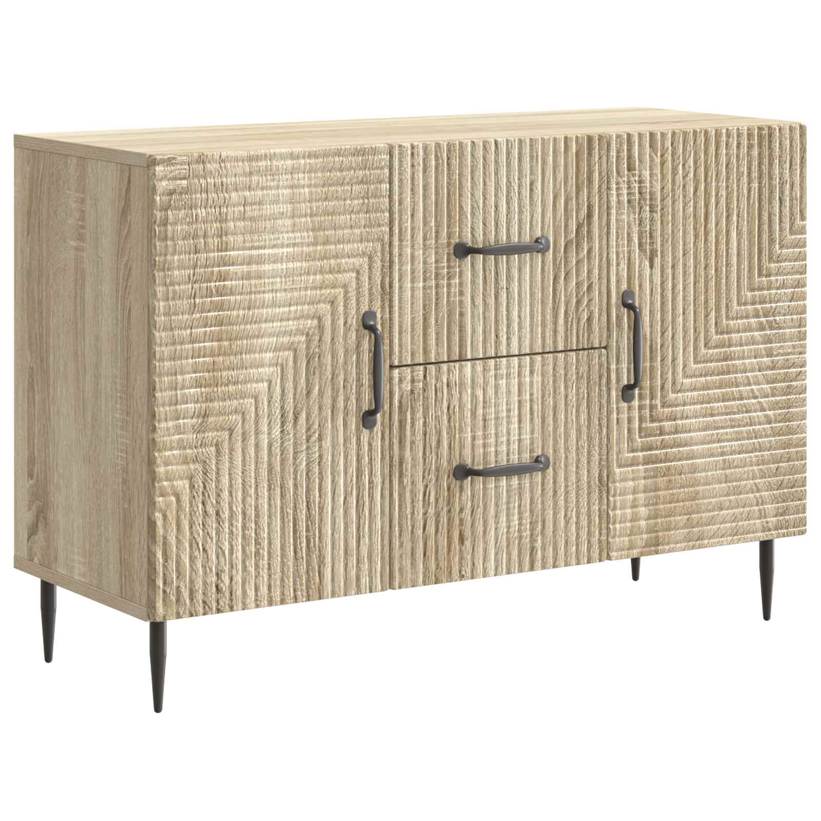 vidaXL Bufet cu sertar Stejar Sonoma 89 x 34,5 x 60 cm Lemn prelucrat