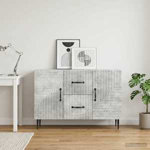 Servírovací skříň se zásuvkou Betonově šedá 89 x 34,5 x 60 cm - obrázek 4