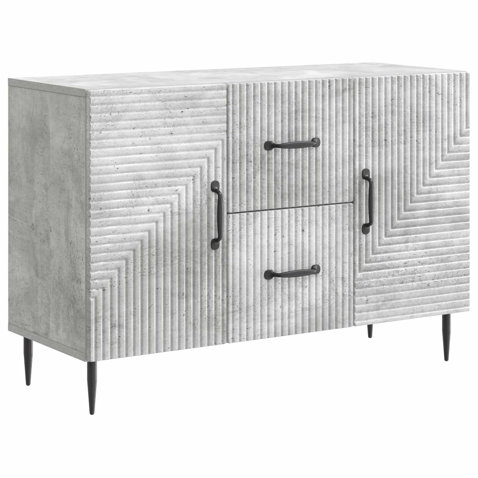 vidaXL Bufet cu sertar Gri Beton 89 x 34,5 x 60 cm Lemn prelucrat