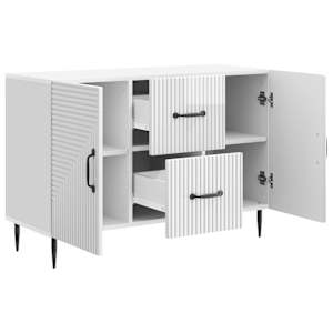 Servírovací skříň Bílá s vysokým leskem 89 x 34,5 x 60 cm - obrázek 5