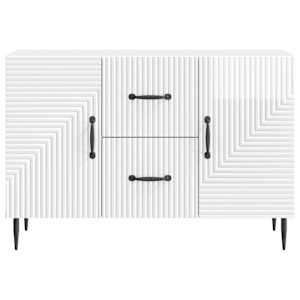 Servírovací skříň Bílá s vysokým leskem 89 x 34,5 x 60 cm - obrázek 6