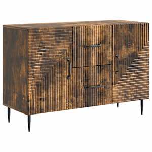 Servírovací skříň se zásuvkou Kouřový dub 89 x 34,5 x 60 cm - obrázek 1