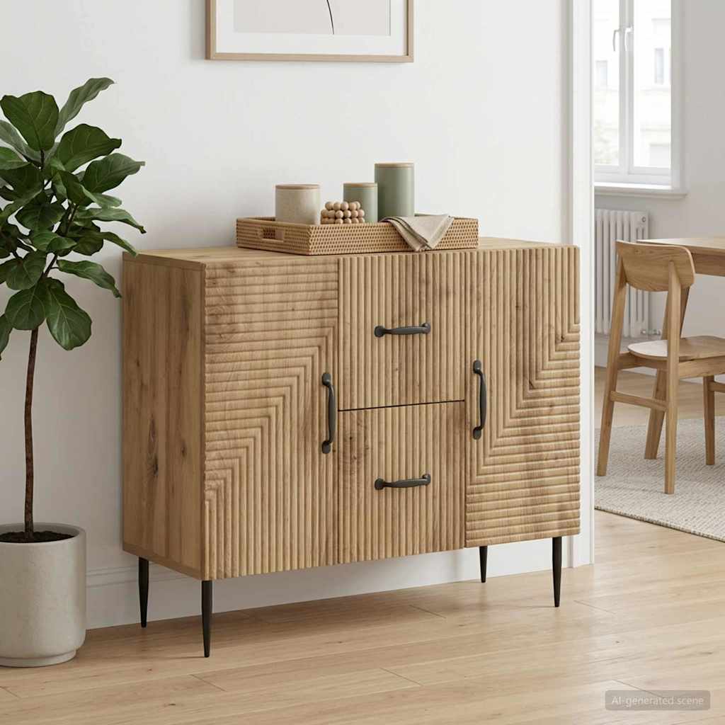Kõide sahtliga Artisan tamm 89 x 34,5 x 60 cm Tehispuit
