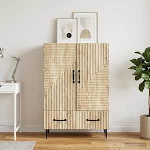 Servírovací skříň Dub sonoma 66 x 34,5 x 95 cm Kompozitní dřevo - obrázek 1
