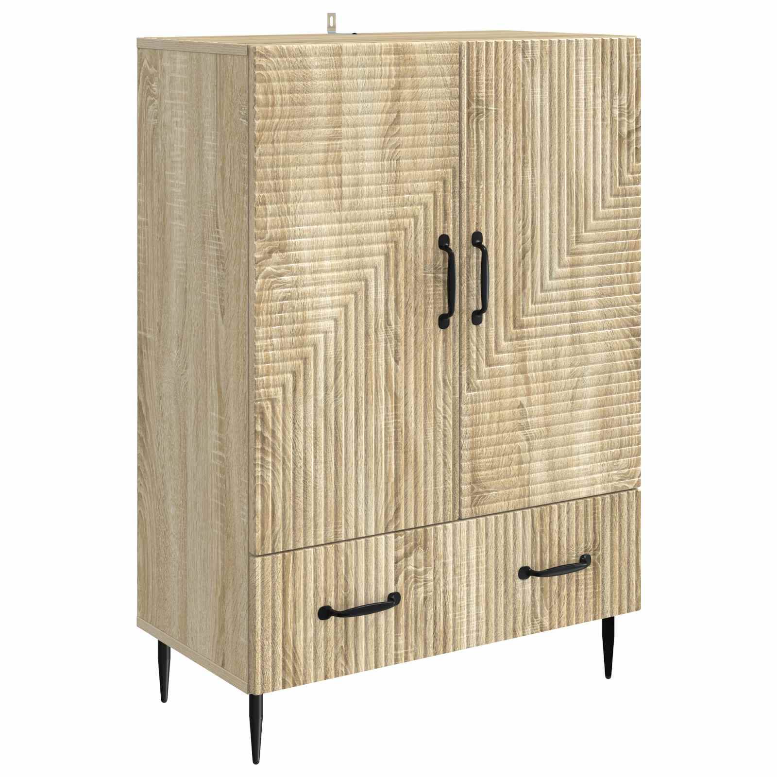 vidaXL Bufet cu sertar Stejar Sonoma 66 x 34,5 x 95 cm Lemn prelucrat