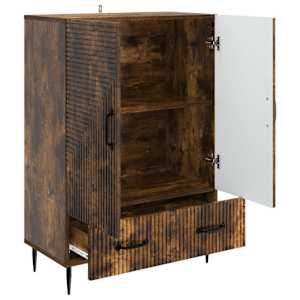Servírovací skříň se zásuvkou Kouřový dub 66 x 34,5 x 95 cm - obrázek 4