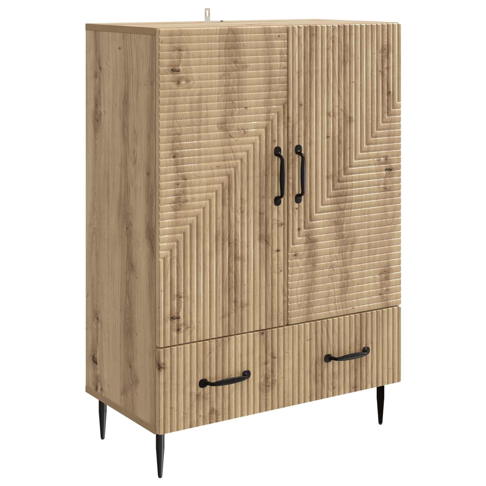 vidaXL Bufet Stejar Artizanal 66 x 34,5 x 95 cm Lemn prelucrat