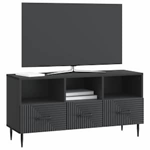 Televizní skříň Černá 102 x 34,5 x 50 cm Kompozitní dřevo - obrázek 3