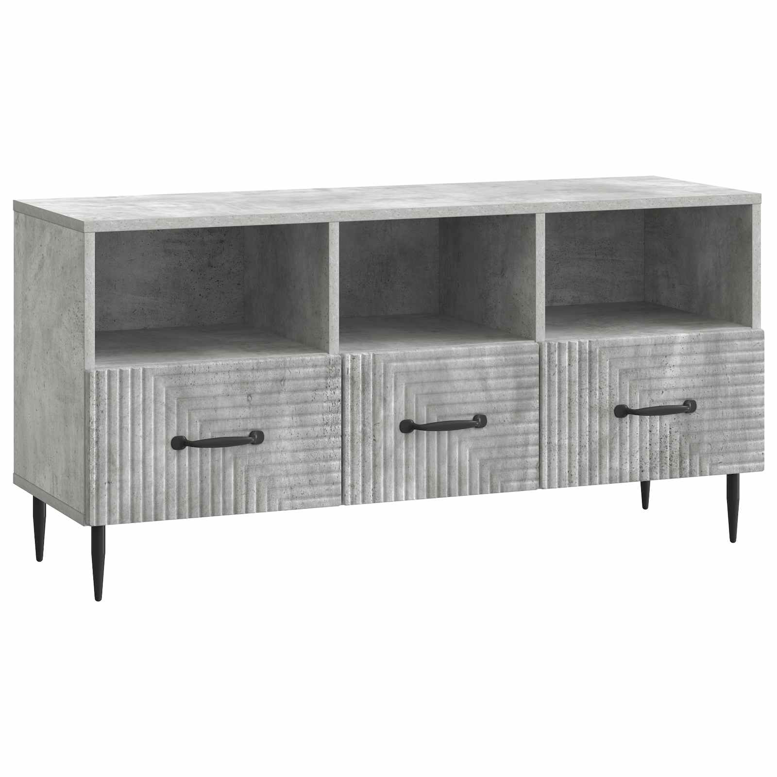 vidaXL Cabinet TV Gri Beton 102 x 34,5 x 50 cm Lemn prelucrat