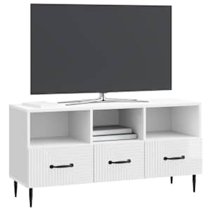 Televizní skříň Bílá s vysokým leskem 102 x 34,5 x 50 cm - obrázek 3