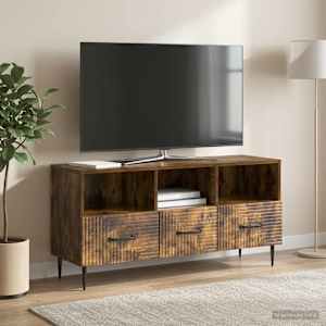 TV omarica Dimljen hrast 102 x 34,5 x 50 cm Inženirski les
