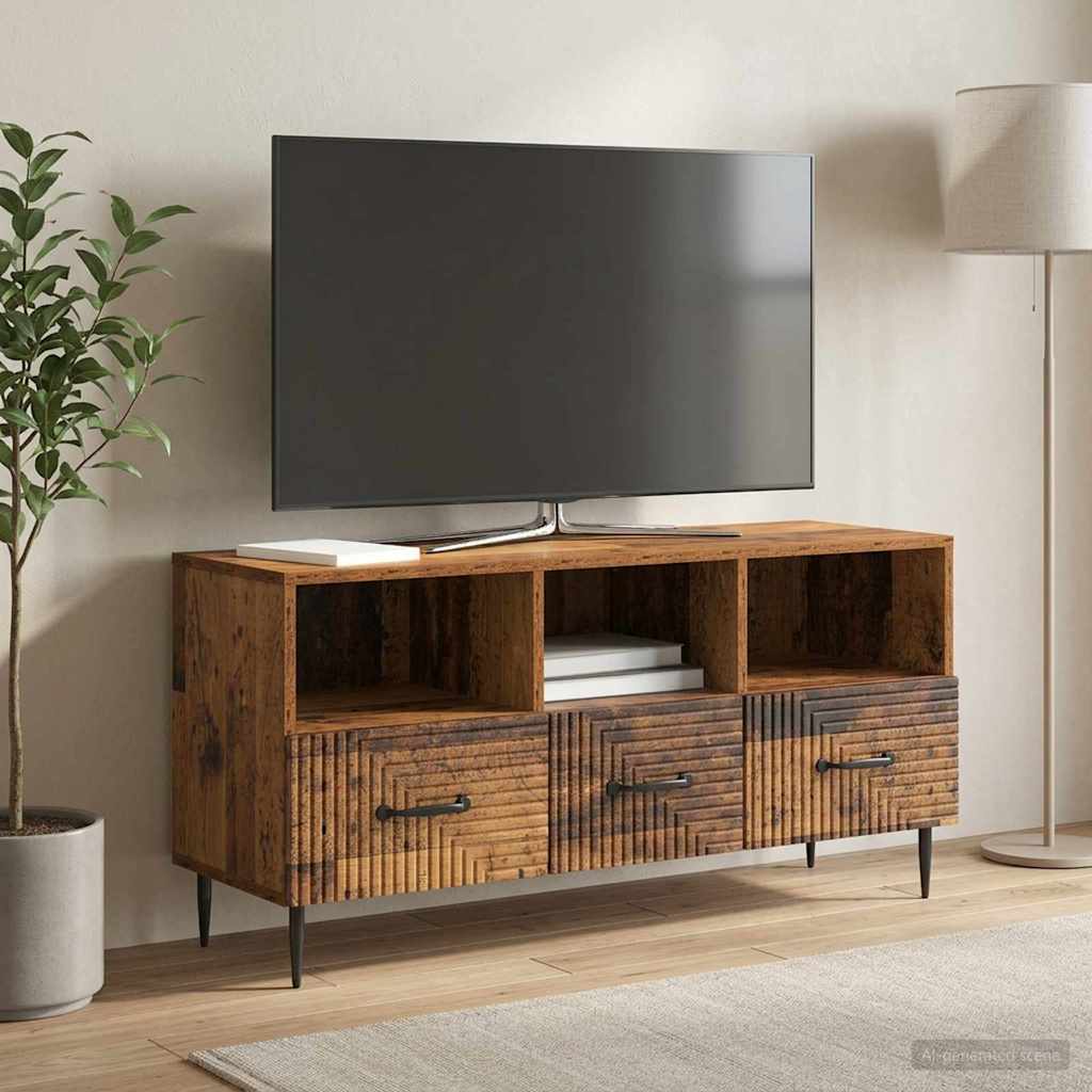 vidaXL Cabinet TV Lemn vechi 102 x 34,5 x 50 cm Lemn prelucrat