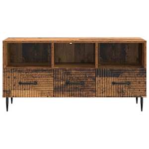 Televizní skříň Staré dřevo 102 x 34,5 x 50 cm Kompozitní dřevo - obrázek 4