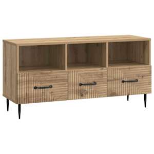 Televizní skříň 102 x 34,5 x 50 cm Dub artisan Kompozitní dřevo - obrázek 2