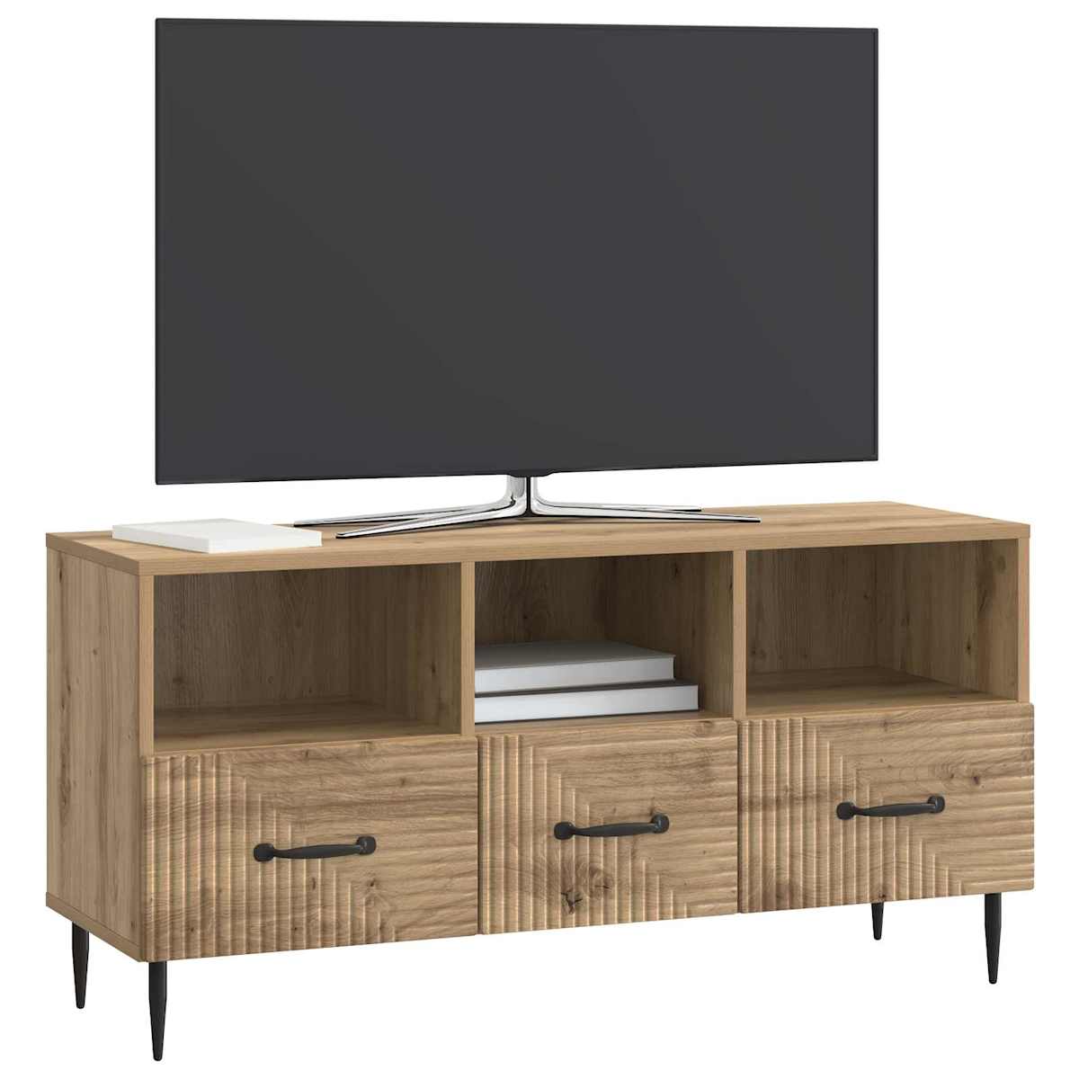 TV-skab 102 x 34,5 x 50 cm Konstrueret træ - Billede 3