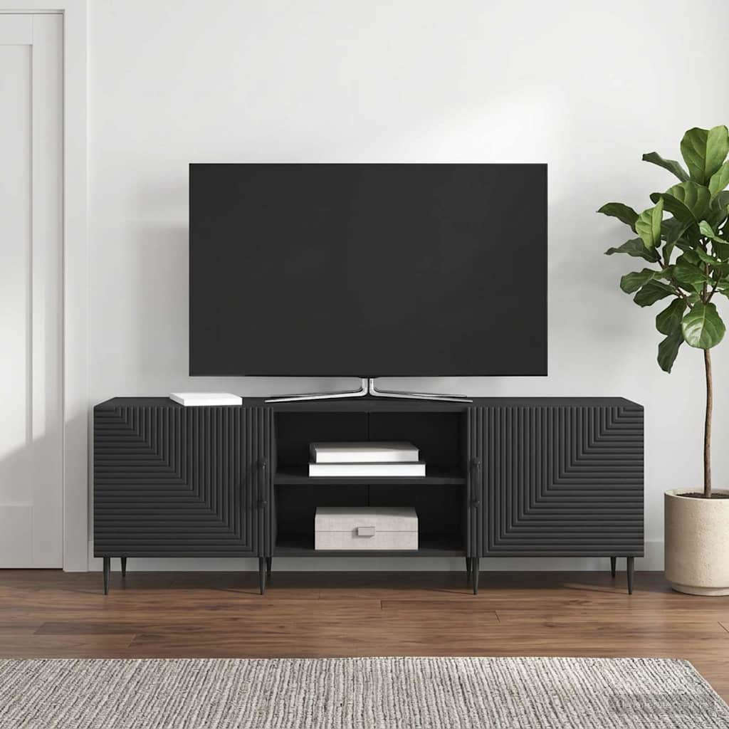 TV-kaappi Musta 150 x 31 x 50 cm Tekninen puu