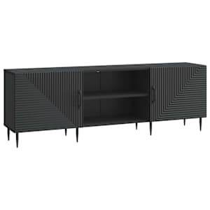 TV omarica Črna 150 x 31 x 50 cm Inženirski les