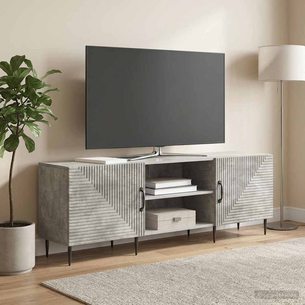 TV-kaappi Betoninharmaa 150 x 31 x 50 cm Tekninen puu