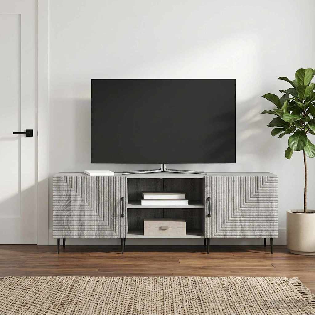 TV-kaappi Harmaa sonoma 150 x 31 x 50 cm Tekninen puu - Image 4