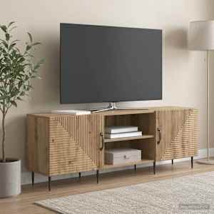 Televizní skříň 150 x 31 x 50 cm Dub artisan Kompozitní dřevo - obrázek 4