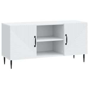 vidaXL Telerikapp Valge 102 x 34,5 x 50 cm Tehispuit