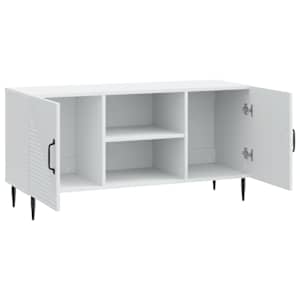 Televizní skříň Bílá 102 x 34,5 x 50 cm Kompozitní dřevo - obrázek 5