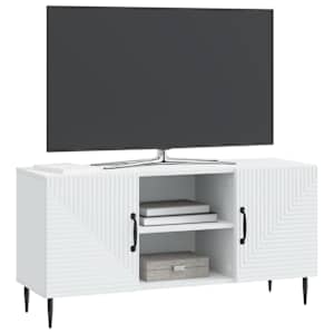 Televizní skříň Bílá 102 x 34,5 x 50 cm Kompozitní dřevo - obrázek 3