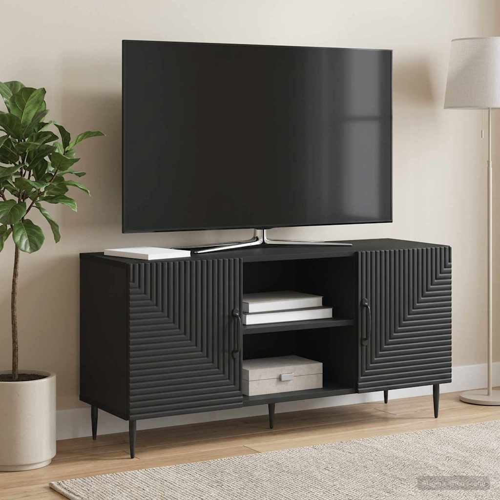 TV-kaappi Musta 102 x 34,5 x 50 cm Tekninen puu