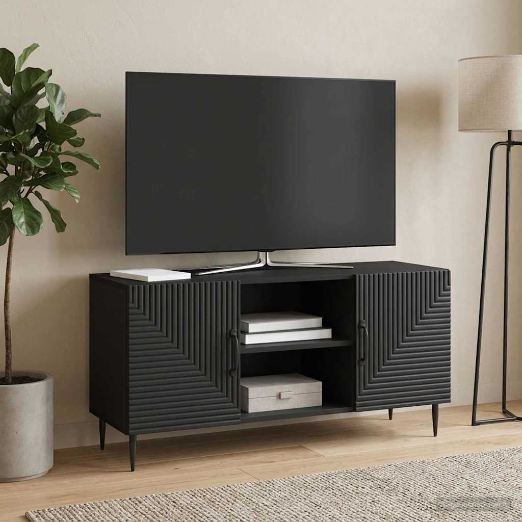 TV omarica Črna 102 x 34,5 x 50 cm Inženirski les